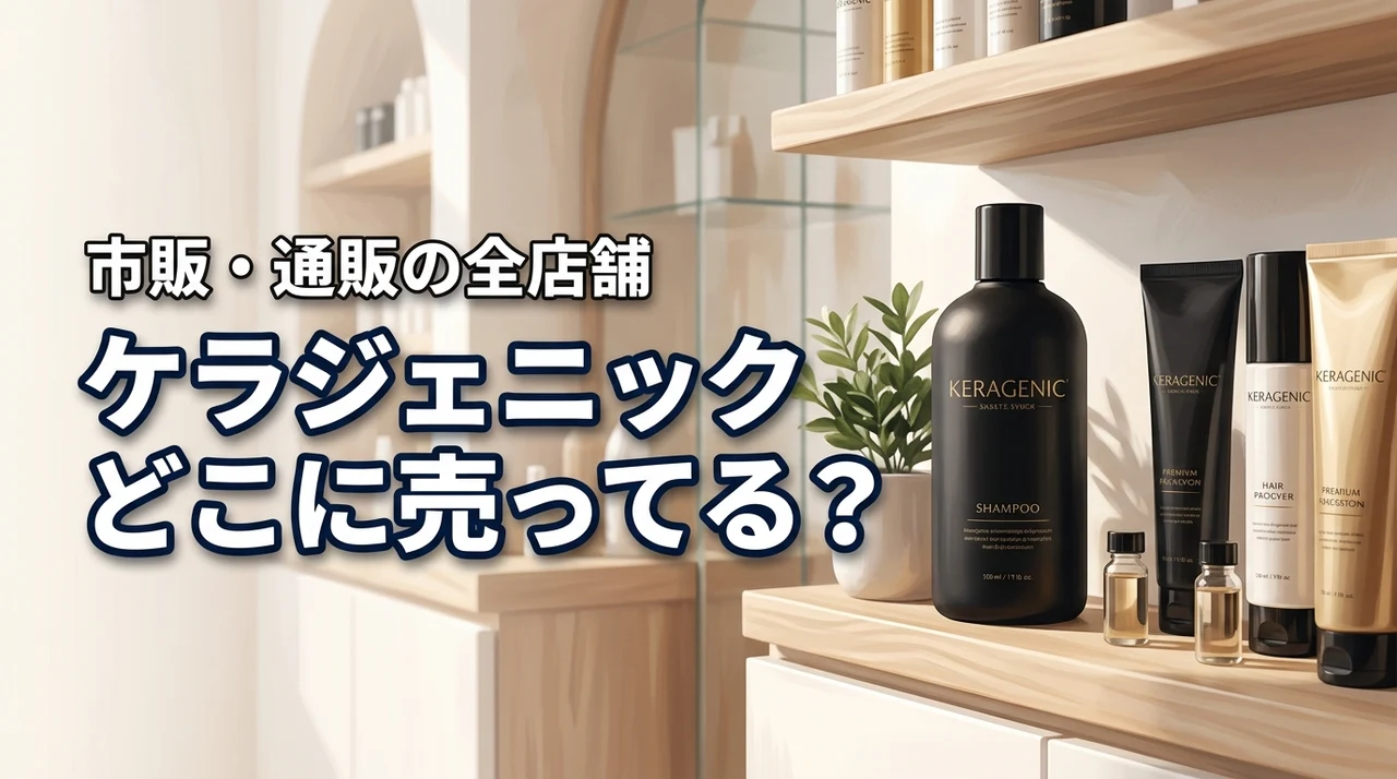 ケラジェニックシャンプーはどこに売ってる？実店舗と通販の全購入先を調査