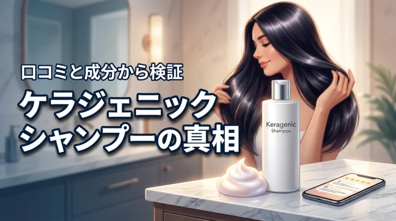 ケラジェニックシャンプーの口コミは嘘？実際の使用感と成分から効果を検証