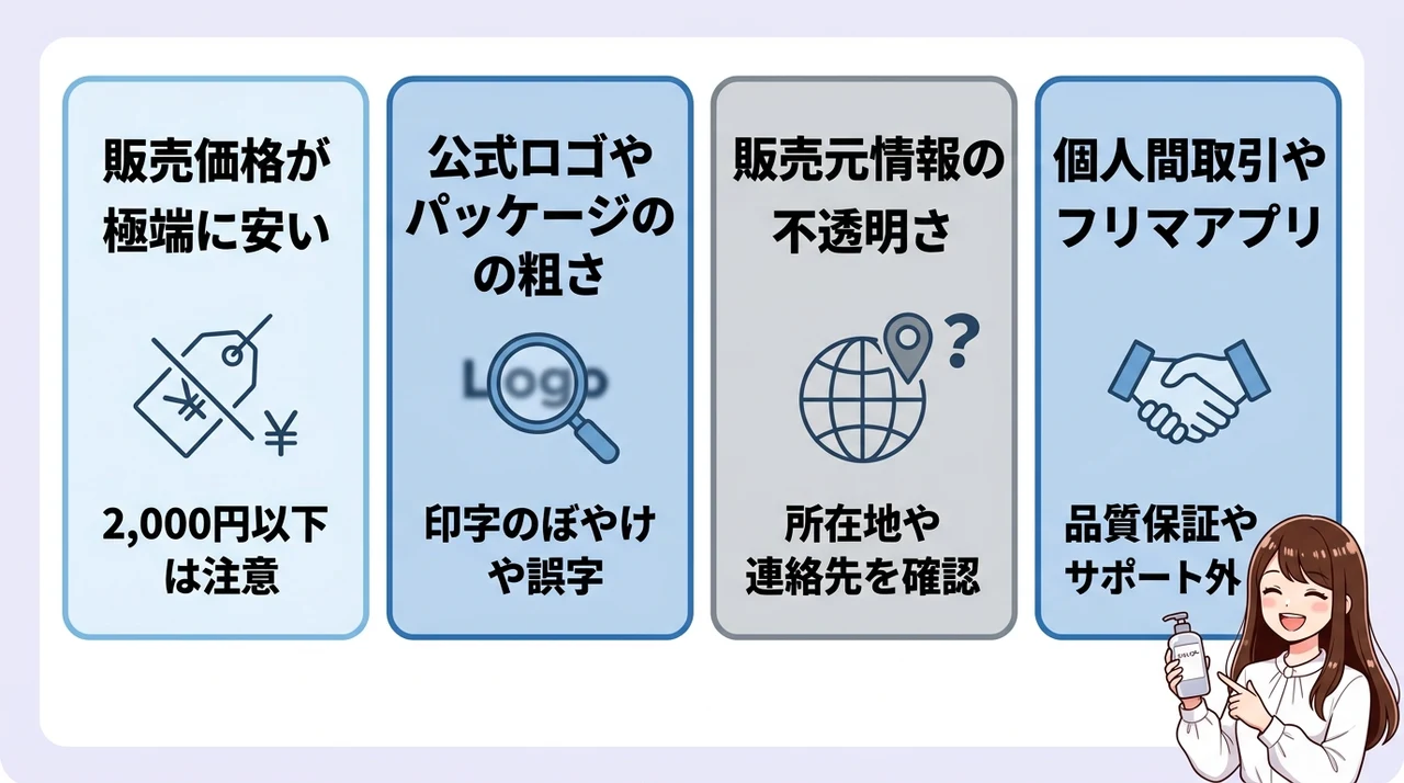 非正規品に注意!安全に購入するための見分け方