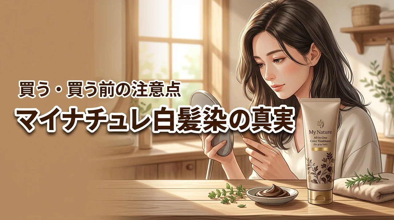 マイナチュレ オールインワンカラートリートメント(白髪用)の口コミから分かった真実｜買う前に読むべき注意点